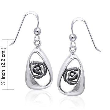 Artistry Rose Silver Earrings TER1144 - Jewelry